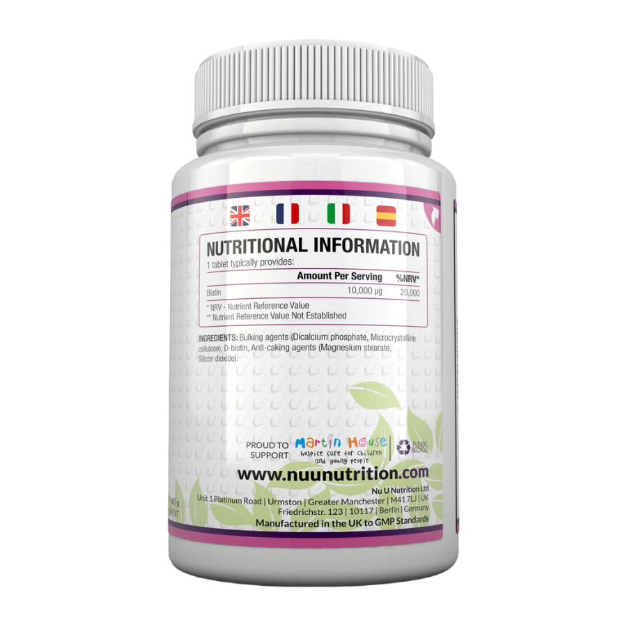 Nu U Nutrition Biotin (365 Viên | 365 Servings)