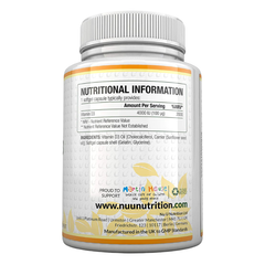 Nu U Nutrition Vitamin D3 4000 IU 365 Viên | 365 Servings