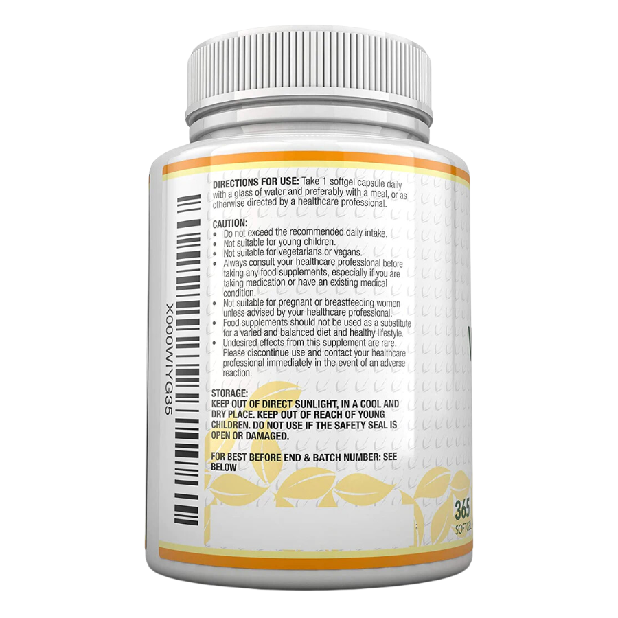 Nu U Nutrition Vitamin D3 4000 IU 365 Viên | 365 Servings