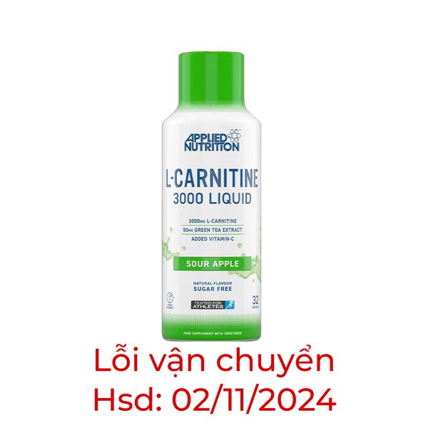 Applied Nutrition L Carnitine 3000 480ML (32 Servings) lỗi vận chuyển