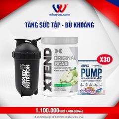 Combo Xtend BCAA 30ser + 30 Sample Pump + Bình Lắc Applied