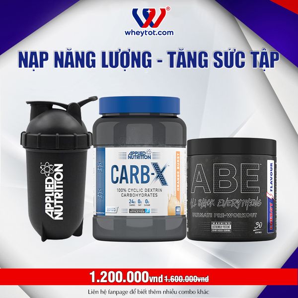 Combo Carb X + ABE 315gr + Bình Lắc Applied