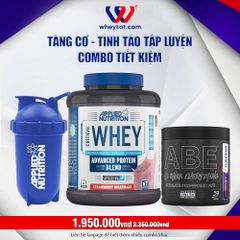 Combo Critical Whey 2kg + ABE Pre-Workout 315gr + Bình Lắc Applied