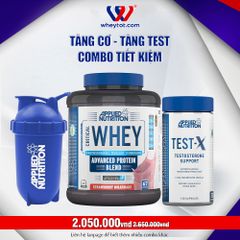 Combo Critical Whey 2kg + TEST X  + Bình Lắc Applied