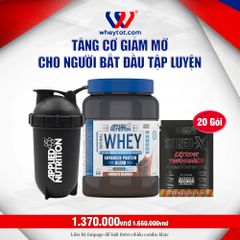 Combo Critical Whey 900gr + 20 Sample Shred x + Bình Lắc Applied