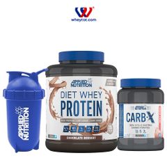 Combo Diet Whey 1.8KG + Carb X + Bình Lắc Applied