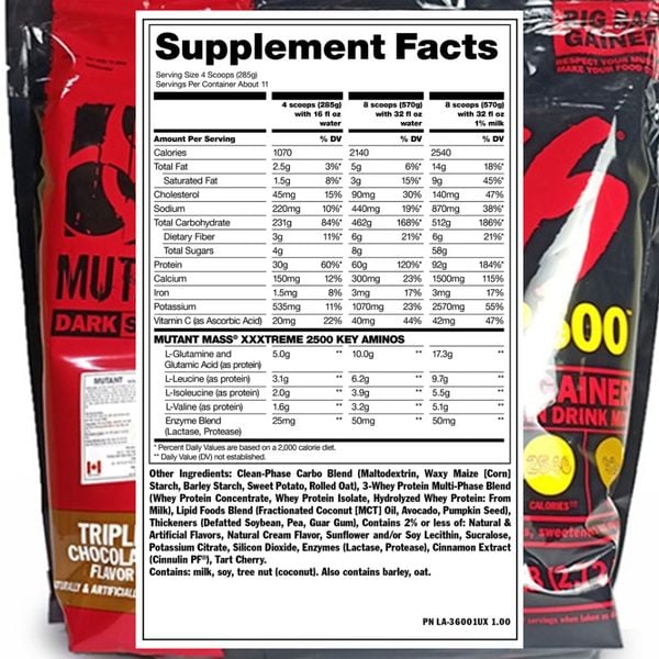 Mutant Mass Extreme 2500 6lbs (2.72KG)