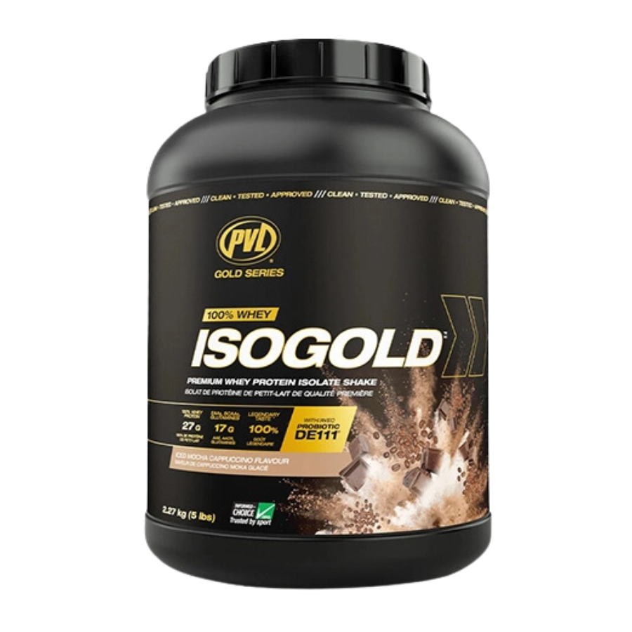 PVL Iso Gold - Premium Whey Protein With Probiotic 5Lbs (2.27KG | 71 Servings)