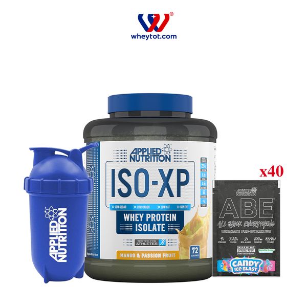 Combo Iso XP 1.8KG + 40 Gói Sample ABE + Bình Lắc Applied