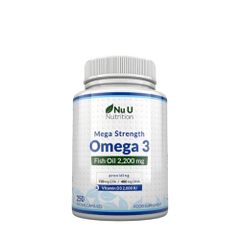 Nu U Nutrition Mega Strength Omega 3 & Vitamin D3 250 Viên