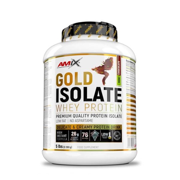 Amix Gold Isolate Whey Protein 5 Lbs (76 Servings)
