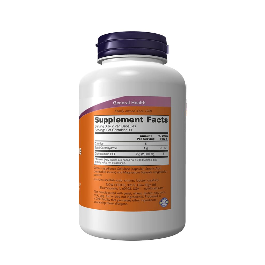 Now Glucosamine 1000 (180 Viên | 90 Servings)