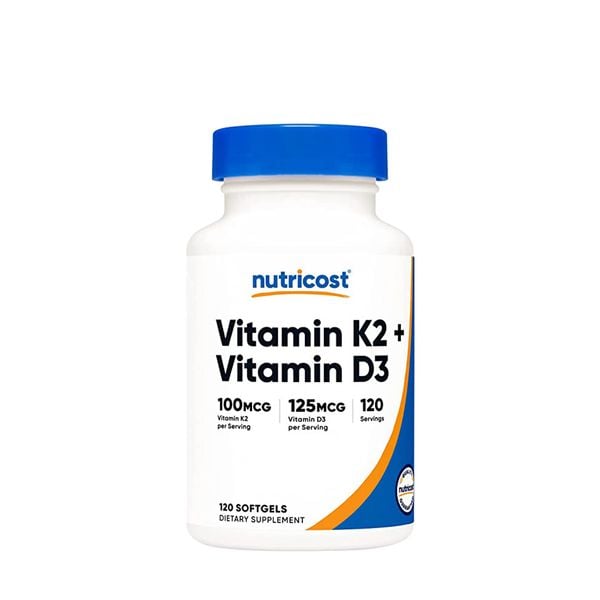 Nutricost Vitamin K2 + D3 120 viên