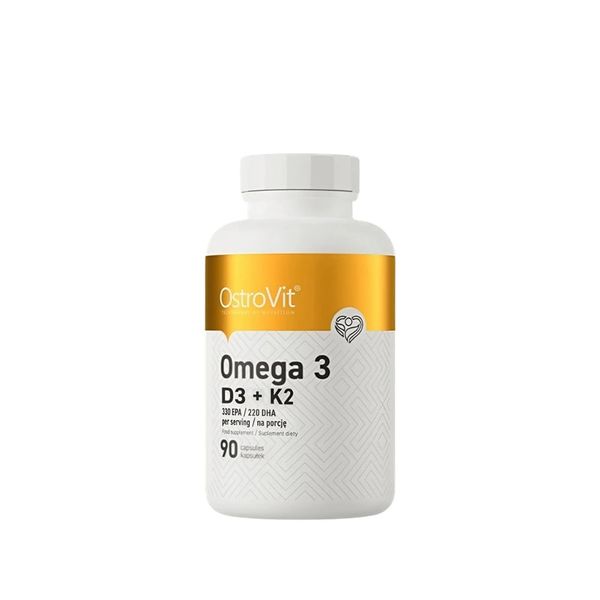 OstroVit Omega 3 D3 + K2 90 Viên (90 Servings)