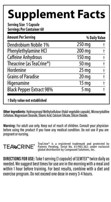 Nutrabolics Semtex Fat Burning 90 Viên