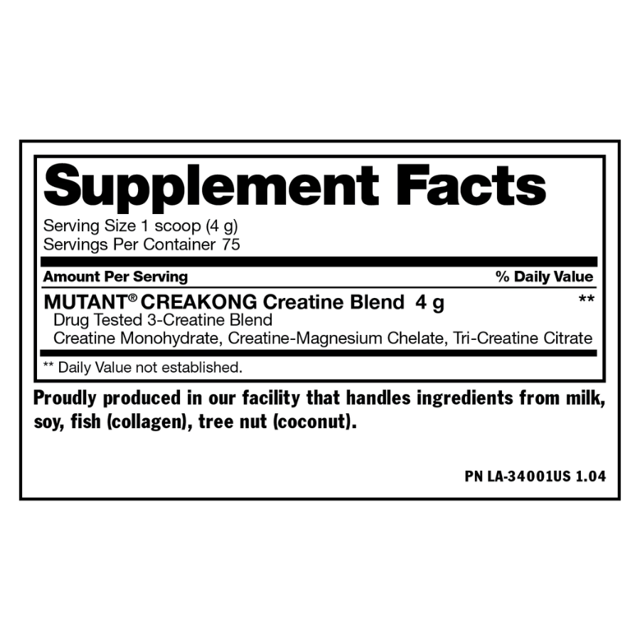 Mutant Creatine Kong 300G (75 Servings)