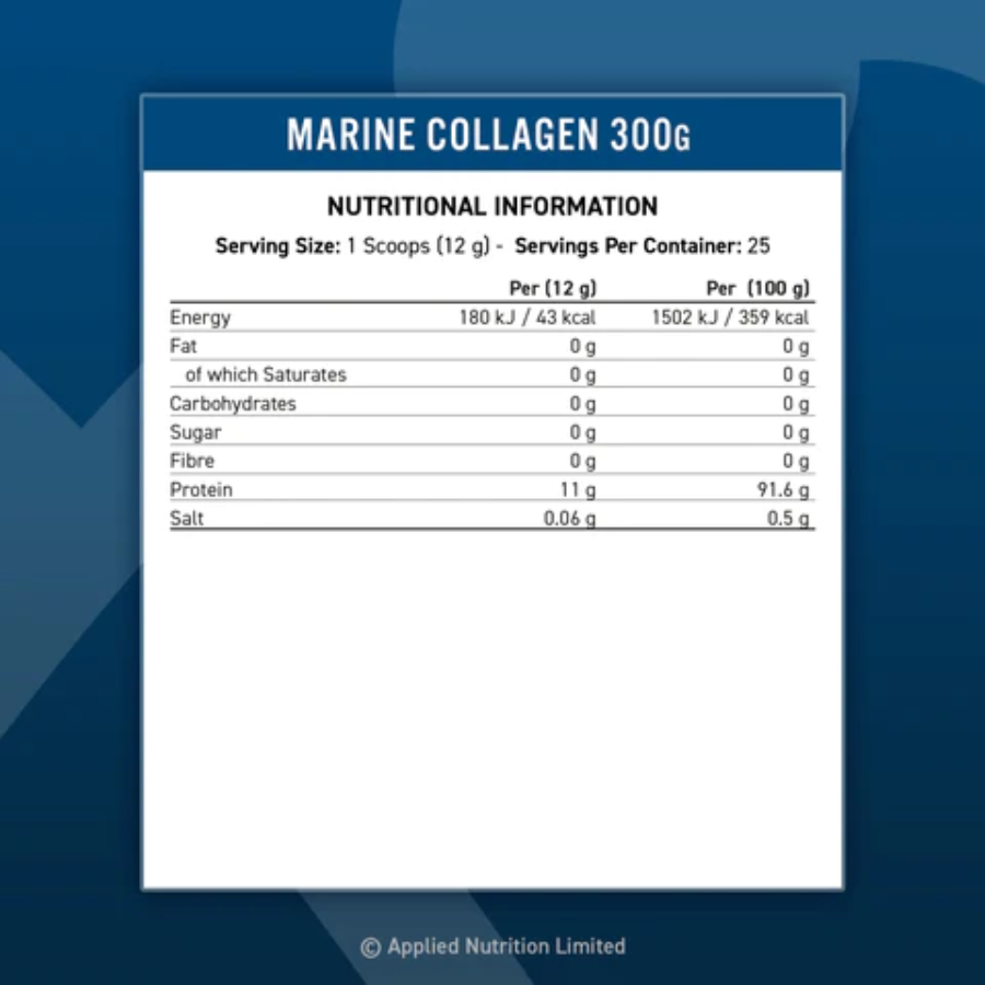 Applied Nutrition Marine Collagen 300G (25 Servings)