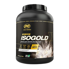 PVL Iso Gold - Premium Whey Protein With Probiotic 5Lbs (2.27KG | 71 Servings)