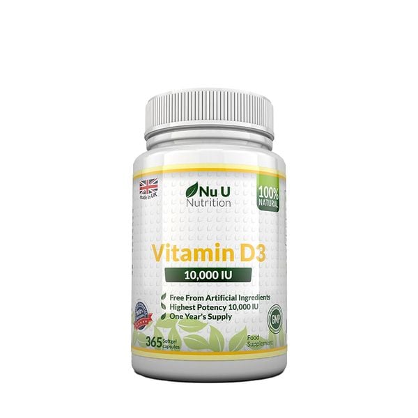 Nu U Nutrition Vitamin D3 10,000 IU 365 Viên