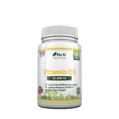 Nu U Nutrition Vitamin D3 10,000 IU 365 Viên