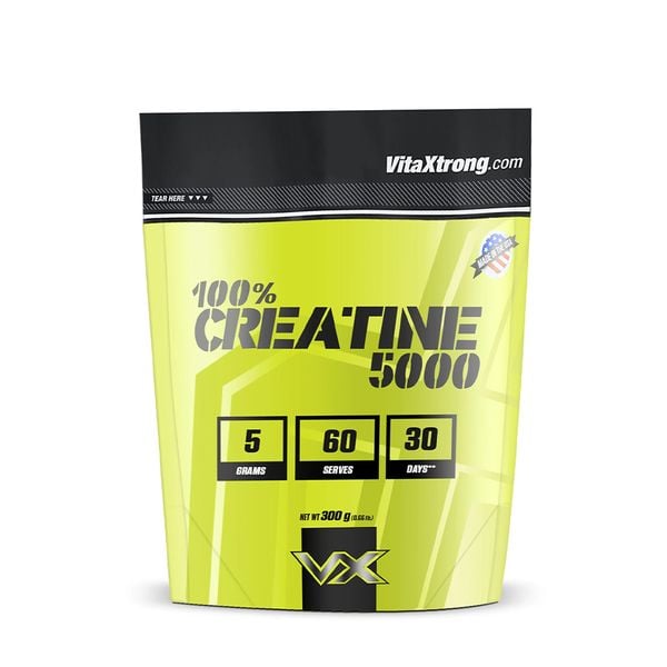 VitaXtrong 100% Creatine 5000 (300G | 60 Servings)