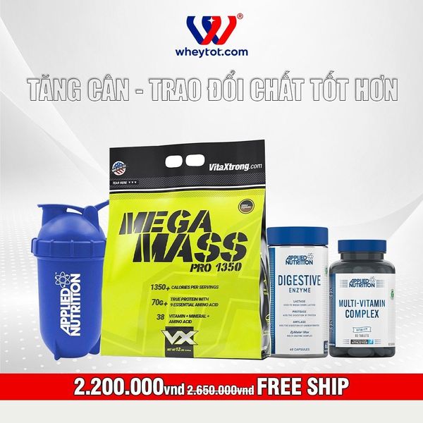 Combo Mega Mass Tăng Cân Tăng Trao Đổi Chất