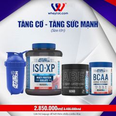 Combo Iso XP 1.8kg + ABE 315g + BCAA 450g + Bình Lắc Applied