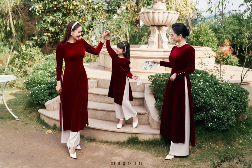 Áo Dài Tiểu Châu Sa (KIDS)-BF_70%