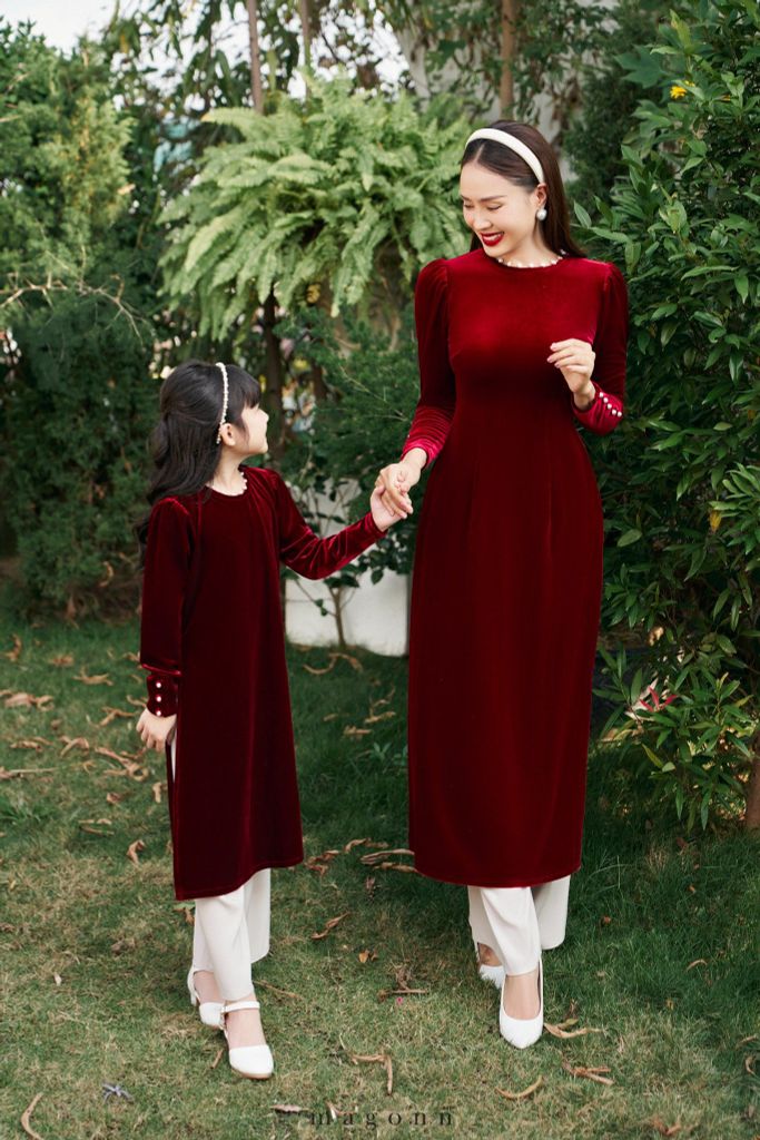 Áo Dài Tiểu Châu Sa (KIDS)-BF_70%