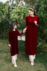 Áo Dài Tiểu Châu Sa (KIDS)-BF_70%