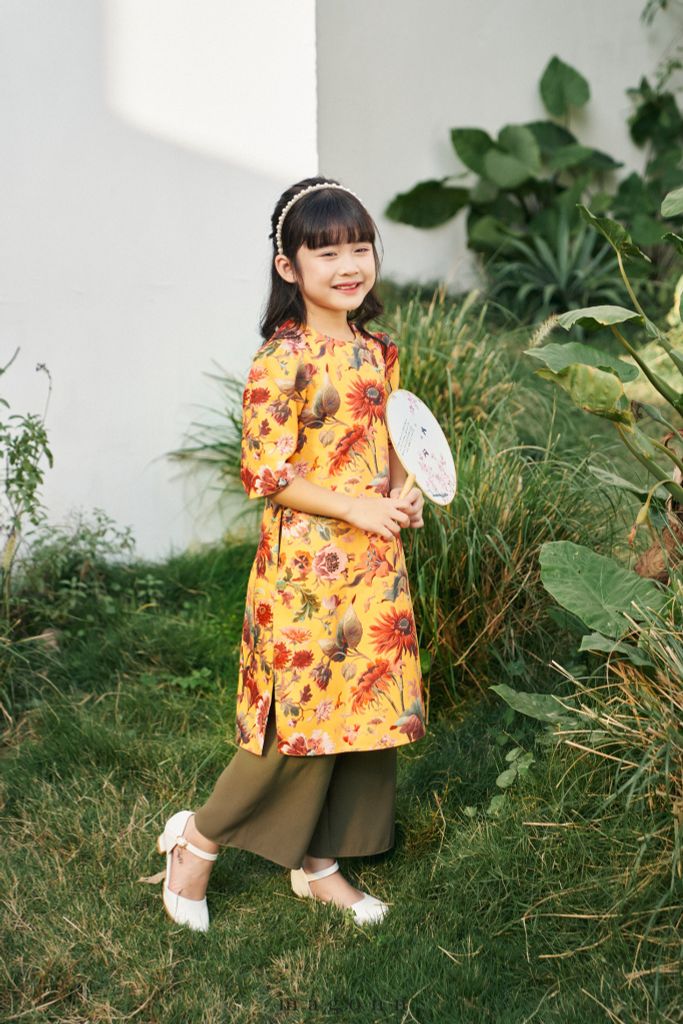 Áo dài Tiểu Hoàng Lan (KIDS)-ON_78%