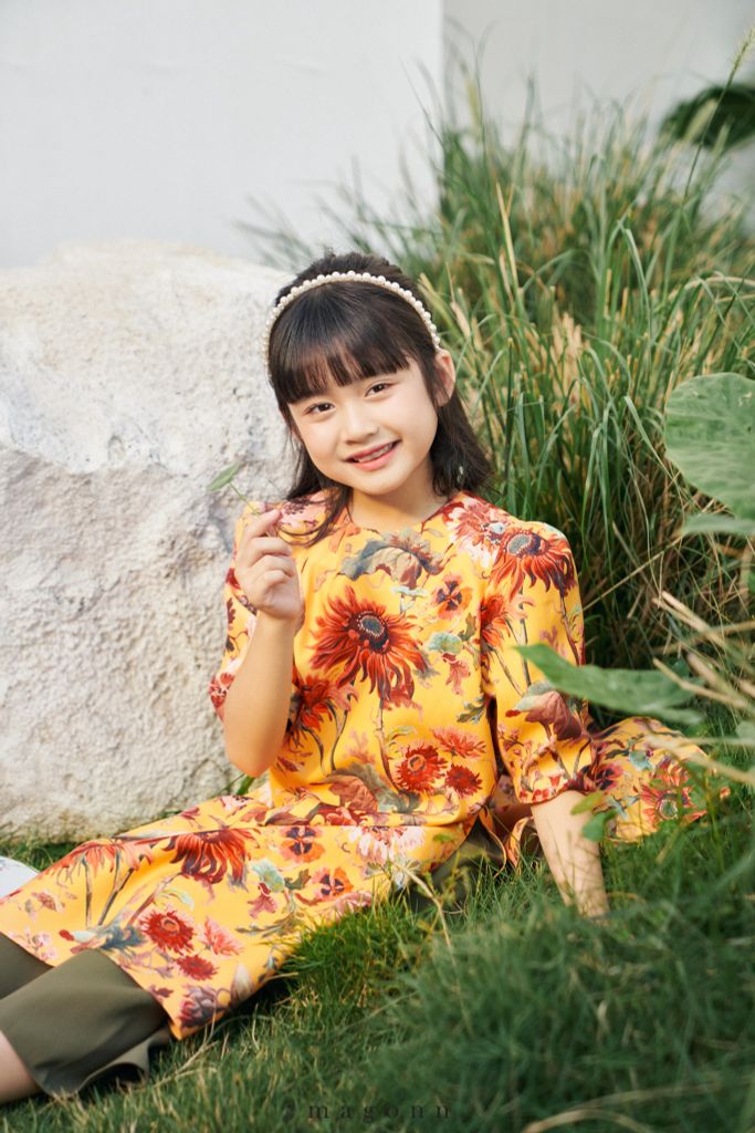 Áo dài Tiểu Hoàng Lan (KIDS)-ON_78%
