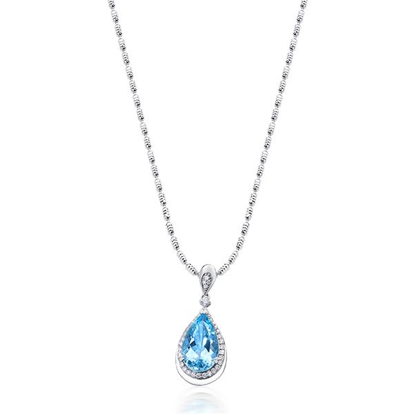  MẶT DÂY CHUYỀN - AQUAMARINE 