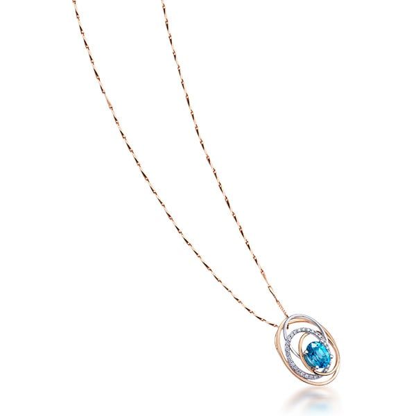  MẶT DÂY CHUYỀN - BLUE ZIRCON 