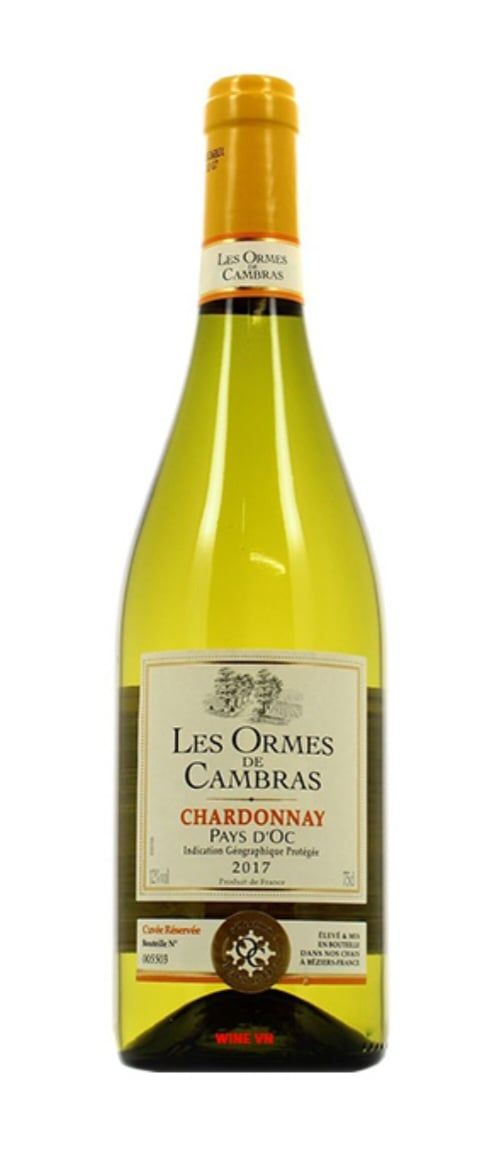 LES ORMES de CAMBRAS  Chardonnay 12,5%  PHÁP