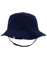 Nón Rộng Vành 2 Mặt Bé Trai Xanh Navy Và Hình Kẻ Trắng Carter's 0-24M