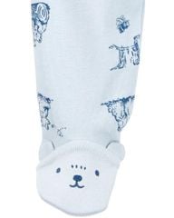 Bodysuit Liền Quần Dài Bé Trai Màu Xanh Nhạt Hình Gấu Carter's 0-24M