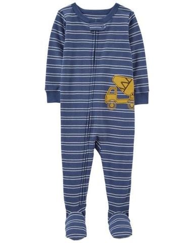 Bodysuit Liền Quần Bé Trai Màu Xanh Đậm Kẻ Ngang Carter's 0-24M