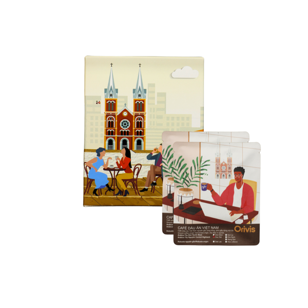  Cà Phê Robusta Hộp 6 Phin Giấy 