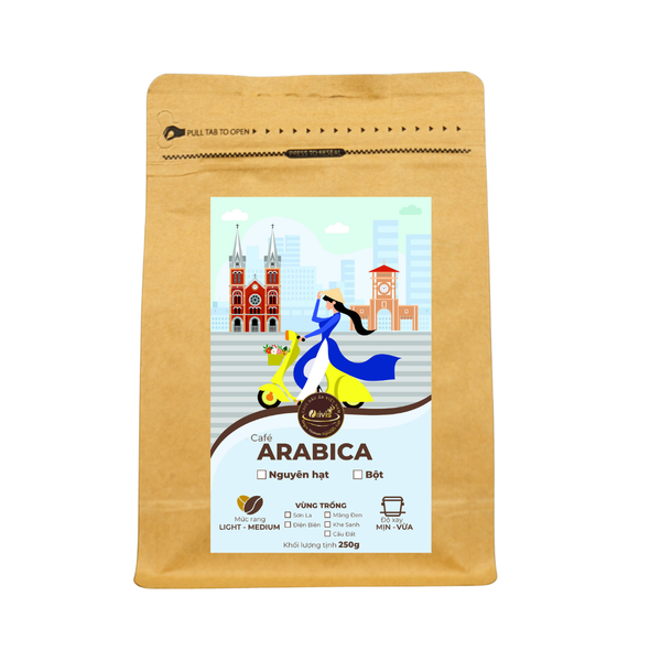  Cà Phê Arabica Gói 250g Bột Xay Mới 