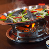  Stir -fried Silkie with gourd - Gà Đen Xào bầu 