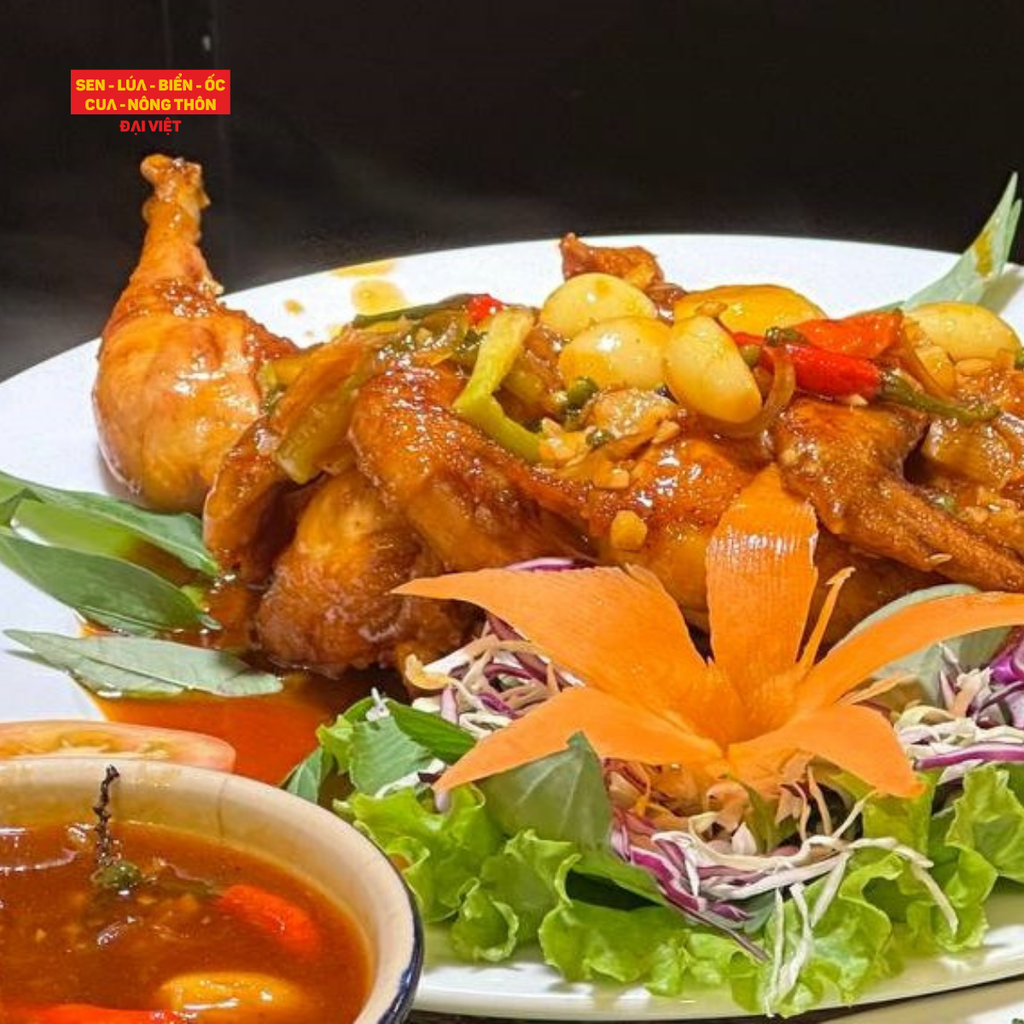  Steamed Bantam Chicken With Fish Sauce - Gà Tre Hấp Mắm Nhỉ 