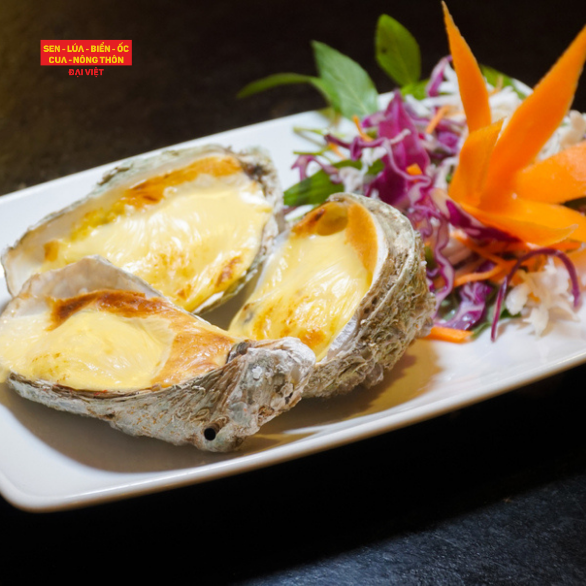  Oyster Baked With Cheese - Hàu Đút Lò Phô Mai 