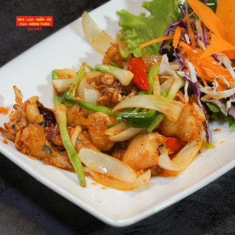  Mực Trứng Chiên Nước Mắm (Giá tính theo phần 300 gram) - Fried Egg Squid With Fish Sauce 