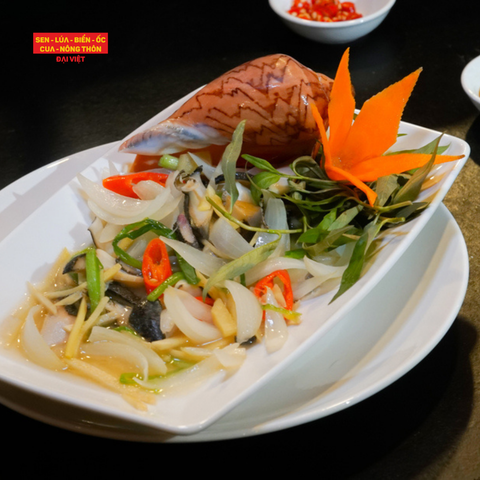  Steamed Indian Volute With Ginger - Ốc Giác Hấp Gừng 