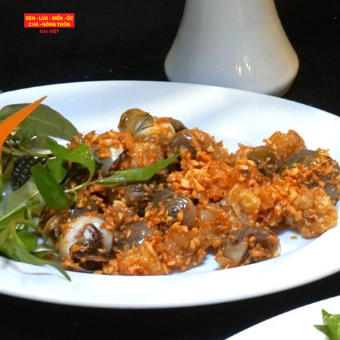  Pan-fried Grease Snail With Garlic - Ốc Mỡ Cháy Tỏi 