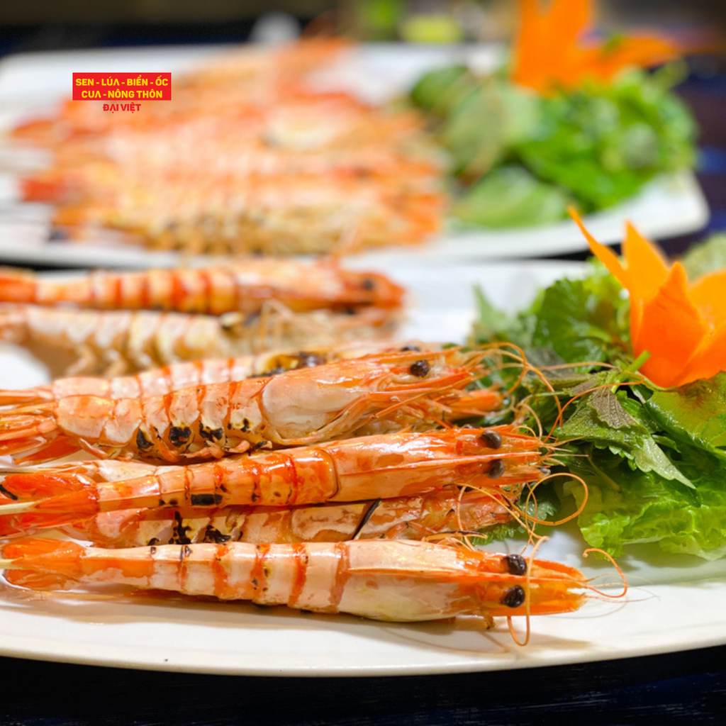  Grilled Shrimp Without Spices - Tôm Sú Nướng Mọi (300 gam) 