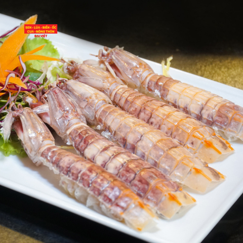  Steamed Live Mantis Shrimp - Tôm Tích Hấp (Giá tính theo phần 300 gram) 