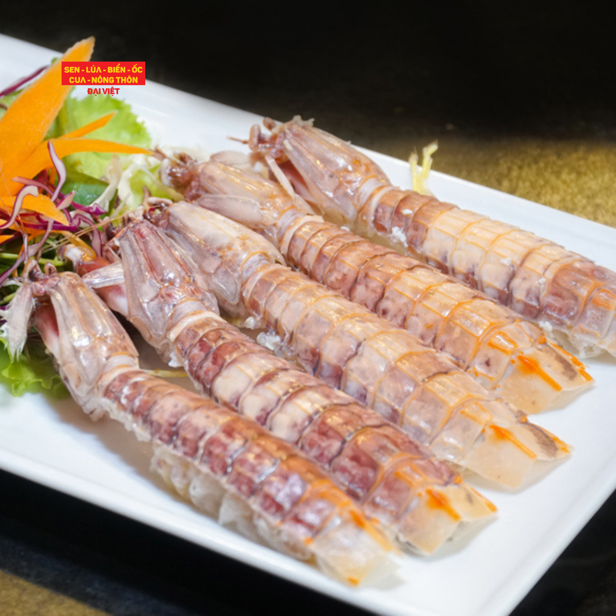  Steamed Live Mantis Shrimp - Tôm Tích Hấp (Giá tính theo phần 300 gram) 