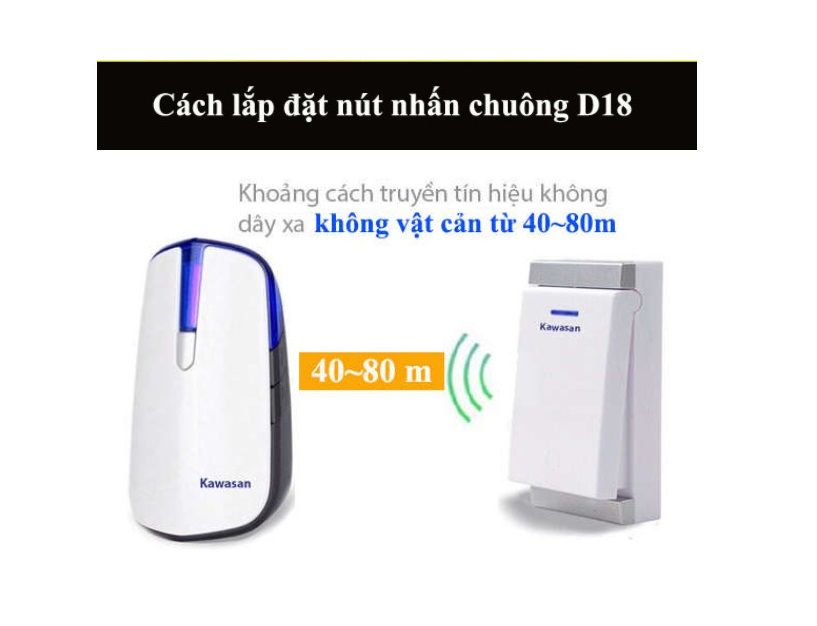 Chuông cửa không dây Kawasan DB818